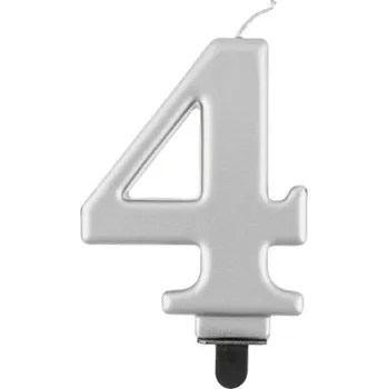 Dortová svíčka MZ Svíčka na dort metalická 4 - druhy barev Barva: Stříbrná