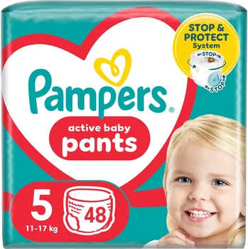 Plenkové kalhoty Pampers Pants Plenkové Kalhotky, velikost 5, 48 ks, 12 kg - 17 kg