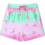 DÍVČÍ BAVLNĚNÉ KRAŤASY S MOTÝLKY Barva: Malinová, Velikost: 122