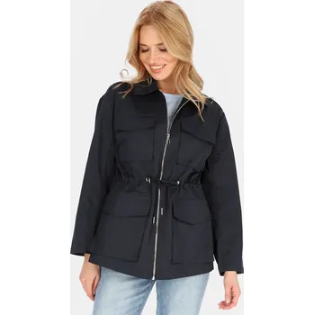 Dámská cargo bunda Tmavě modrá lehká dámská parka na zip BLE 252679 F - navy blue Velikost: L