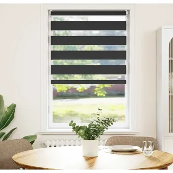 Roleta vidaXL Zebrová roleta 70,9 x 120 cm Šířka látky 66,7 cm [240197] Barva: Černá