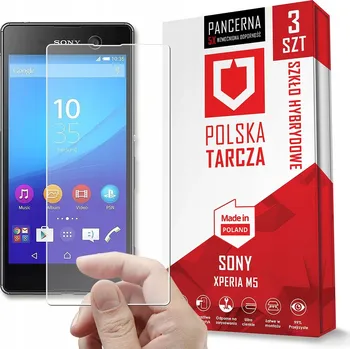 Pouzdro na mobilní telefon Hybridní Sklo pro Sony XPERIA M5 3 ks