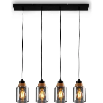 BRILONER Závěsné svítidlo, 120 cm, 4x E27, max. 10W, kouřová BRI 4486045