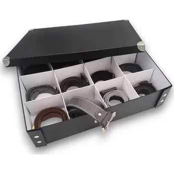 Úložný box Zeller Present Třídící organizér s přepážkami, na spodní prádlo, kravaty, opasky - TIE-BELT černý