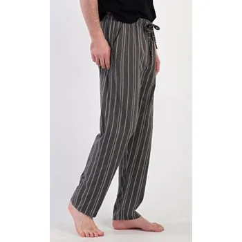 Pánské pyžamo Pánské nadměrné pyžamové kalhoty Vienetta Secret Nathan tmavě šedá 2XL