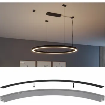 Bodové svítidlo PAULMANN Linion příslušenství zakřivený kryt černá mat