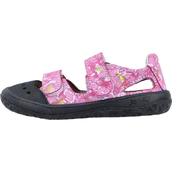Dětská treková obuv Jonap Fella růžová motýlci Velikost: 25
