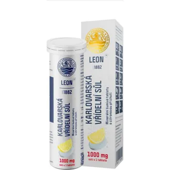 Koupelová sůl LEON Karlovarská sůl 20 tbl. eff. Citron