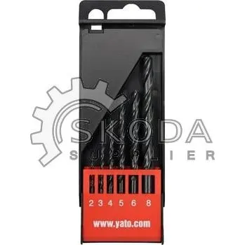 Příslušenství k vrtačce Sada vrtáků do železa HSS, 2-8 mm 6 kusů YATO YT-4460