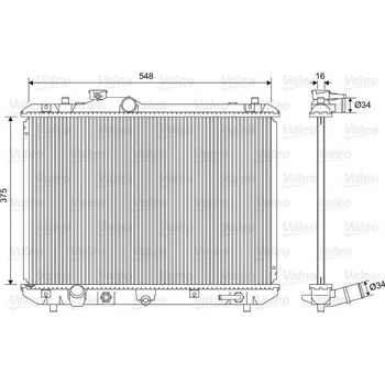 Chladič motoru Chladič, chlazení motoru VALEO 701587