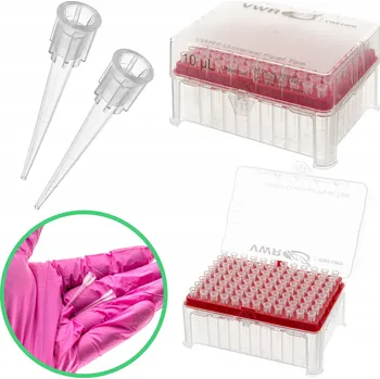 Příslušenství pro čtečku elektronické knihy Sterilní univerzální špičky / pipety 10 μl, délka 31,24 mm, stojan 96 kusů