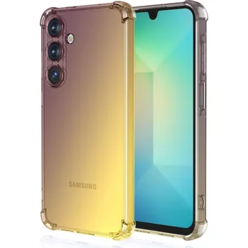 Pouzdro na mobilní telefon Kryt Samsung A26 5G Shock duhový purpurovo-žlutý (obal neboli pouzdro na Samsung A26 5G)