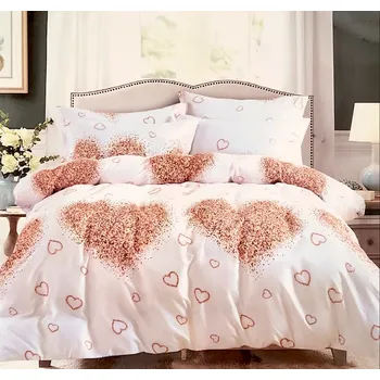 Povlečení Numberoplus Bavlněné povlečení na dvoulůžko + prostěradlo ZDARMA - Gentle heart