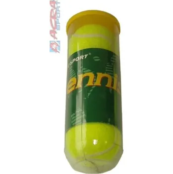 Pingpongový míček Míčky na tenis žluté dětské Vitory nevakuované set 3ks tenisáky tuba