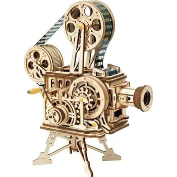 3D puzzle Hračka Robotime dřevěné 3D mechanické puzzle Filmový projektor