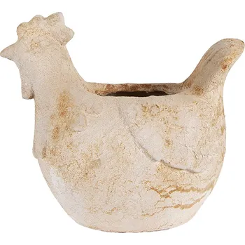 Květináč Clayre & Eef - Květináč magnesium oxide CHICKEN 6MG0108