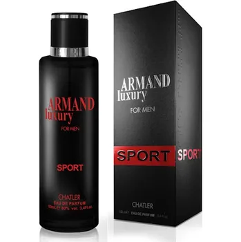 Parfém Giorgio Armani Chatler Armand Luxury SPORT, Parfémovaná voda 100ml, (Alternativa parfemu Giorgio Armani Code Sport) Pre mužov Parfémovaná voda
