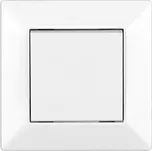 Elhard Vypínač Royal Premium č.6 s rámečkem, bílý - kompletní