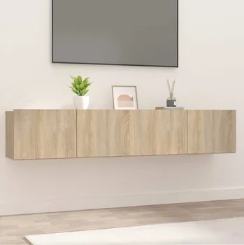 Obývací stěna vidaXL TV skříňky 2 ks 80 x 30 x 30 cm kompozitní dřevo [820463] Barva: dub sonoma