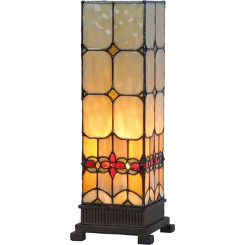 Lampička Clayre & Eef - Stolní lampa Tiffany NOSTALGIC ENGLISH 5LL-9228