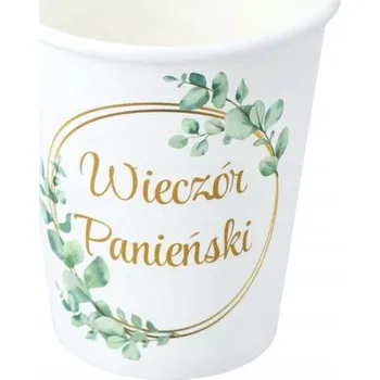 Party nádobí Na Jedno Použití papírové kelímky Rozlučka Se Svobodou 6 Ks dekorace na stůl