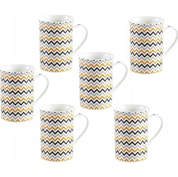 HRNEK na KÁVU ČAJ PORCELÁNOVÝ SADA 6 ks 330 ml COREUS KONSIMO