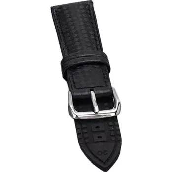 Řemínek na hodinky Kaučukový řemínek Ricardo Forli, černý V1 - 22 mm