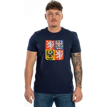 Pánské tričko FAN LOGO KAFERSCK STÁTNÍ ZNAK triko tmavě modrá 3XL