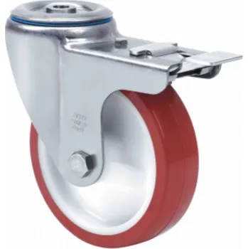 Pojezdové kolečko ZVI-POL 2-3335 Kolečko nerezová ocel - otočné s brzdou