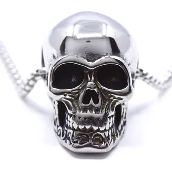 Přívěsek Ocelový přívěsek lebka s řetízkem zdarma Skull