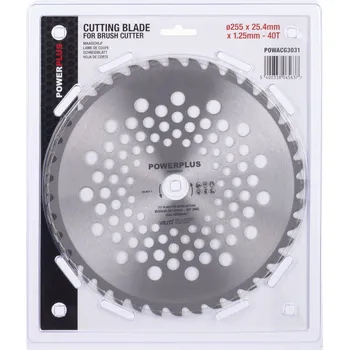 POWERPLUS POWACG3031 - Žací nůž pro křovinořezy 255mm pila