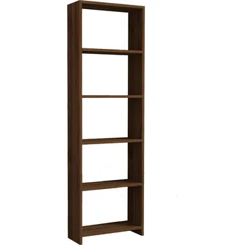 Knihovna New Walnut, tmavě hnědá