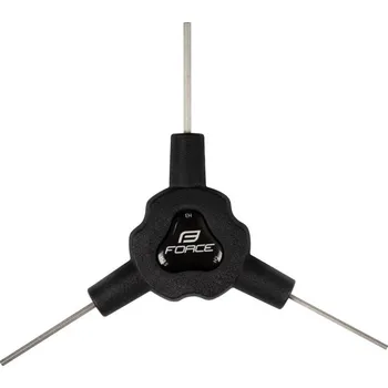 Multiklíč Force Klíč Y inbus trojstranný 2/ 2,5/ 3 mm, černý