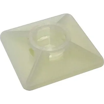 kabelová chránička Příchytka 2cestná 27x27, 4,8 s lepidlem bílá KT07575