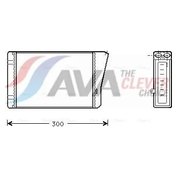Výměník tepla, vnitřní vytápění AVA Clever Choice OL6196