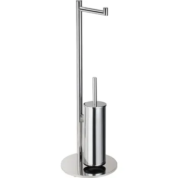 Bemeta OMEGA: Stojan s držákem toaletního papíru a WC štětkou 104836112