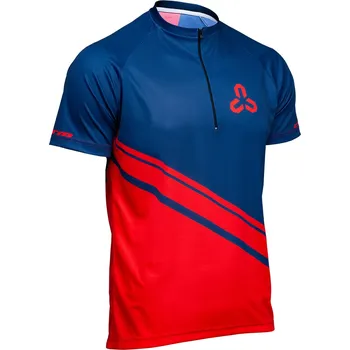 cyklistický dres Dres CTM SNUG LINE 2019, petrolejová/červená, S