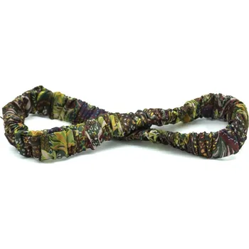 Čelenka Scrunchie čelenka zeleno-hnědá