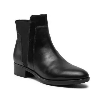 Dámské kozačky Polokozačky Geox D Felicity F D84G1F 00043 C9999 Černá 37