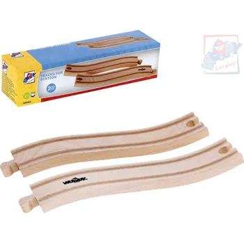 Vláček a vláčkodráha WOODY DŘEVO Kolej nadjezd set 2ks příslušenství k vláčkodráze | 33