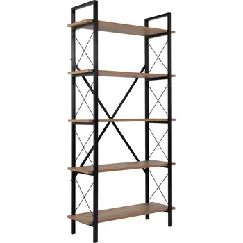 regál Regál Elysian Atlantic Pine Black, světle hnědá