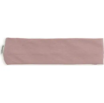 Čelenka Dětská hladká čelenka z jemného úpletu růžová 7m-5r