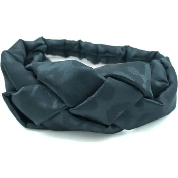 Čelenka Pletená čelenka - cop zelený gepard - dospělá zelená