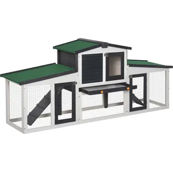 králíkárna Aga Dřevěná králíkárna s výběhem 204x45x80 cm