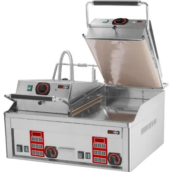 Kuchyňský gril Steak gril elektrický s digitálním časovačem a dvěmi vrchními ko