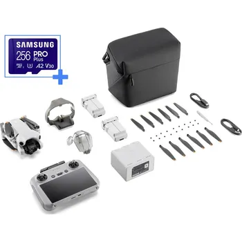 RC model DJI Mini 4 Pro Fly More Combo vč. Smart Controller dron RtF s kamerou světle šedá