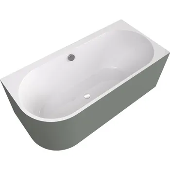 Vana ASTRA R MONOLITH asymetrická vana 160x75x60cm,&nbsp;bílá/verde