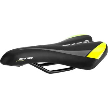 Sedlo na kolo Sedlo CTM detské Berry, čierne, žlté boky