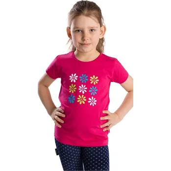 Bettymode Dětské tričko s krátkým rukávem SEDMIKRÁSKA AMARANT, 98