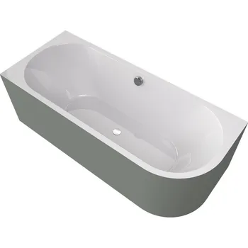 Vana VIVA L MONOLITH asymetrická vana 170x75x60cm,&nbsp;bílá/verde